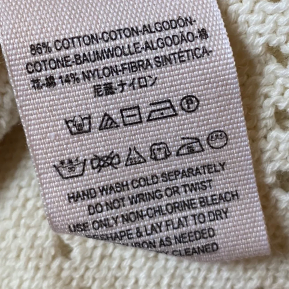 Free People Off White Crop Top Sweater